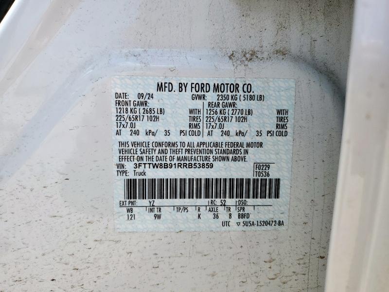 2024 FORD MAVERICK X 3FTTW8B91RRB53859
