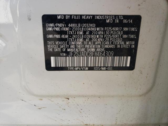 2015 SUBARU FORESTER 2 - JF2SJADC8FH464309