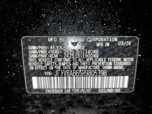 2024 SUBARU WRX JF1VBAB65R9805398