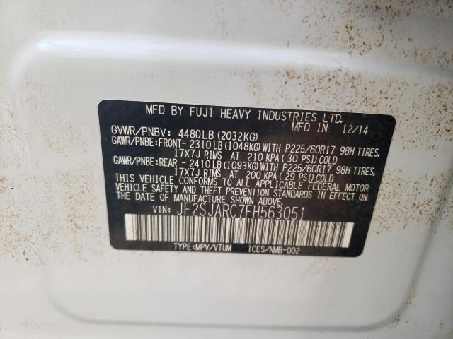 2015 SUBARU FORESTER 2 JF2SJARC7FH563051