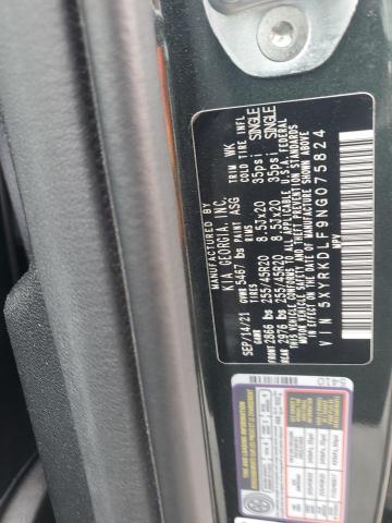 2022 KIA SORENTO SX 5XYRKDLF9NG075824