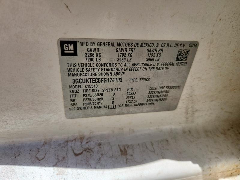 2015 CHEVROLET SILVERADO - 3GCUKTEC5FG174103