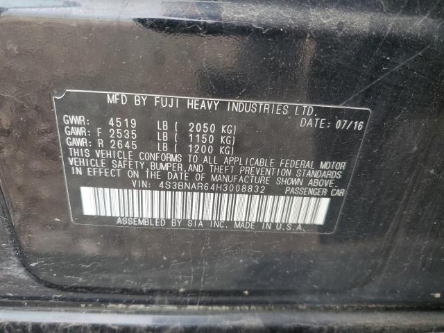 2017 SUBARU LEGACY SPO 4S3BNAR64H3008832