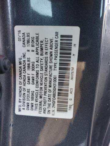 2016 HONDA CIVIC LX - 2HGFC4B05GH310061