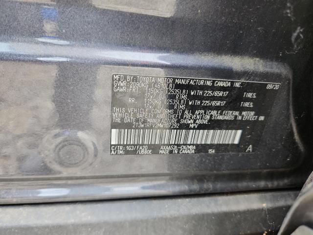 2021 TOYOTA RAV4 XLE - 2T3W1RFV2MW107292