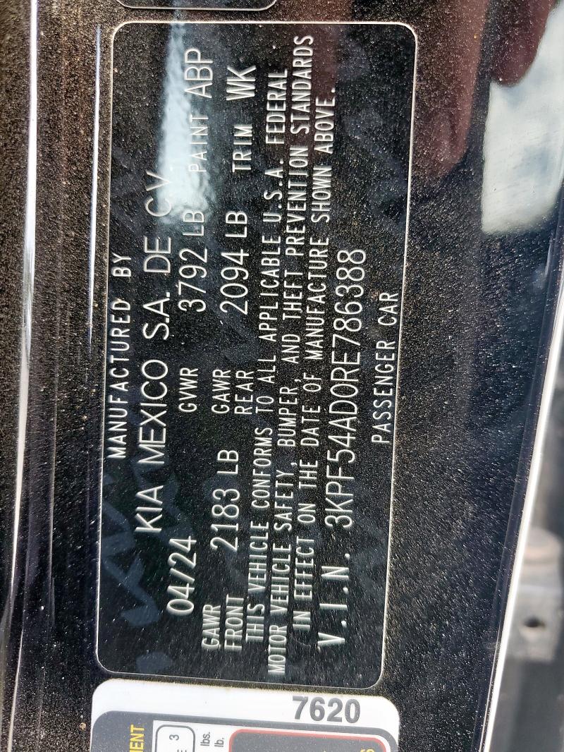 2024 KIA FORTE GT L - 3KPF54AD0RE786388