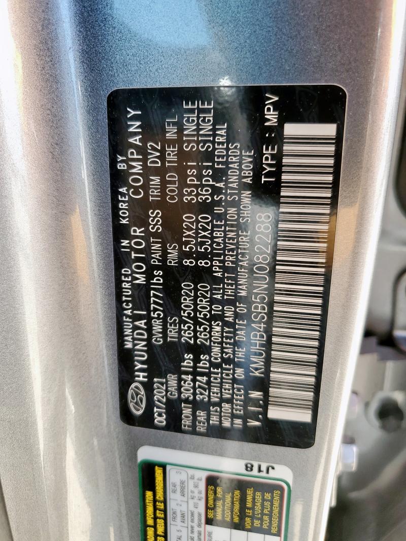 2022 GENESIS GV80 BASE KMUHB4SB5NU082288
