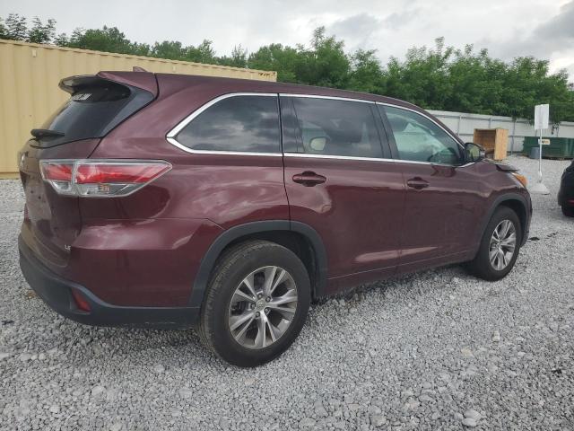 Vin: 5tdzkrfh4fs081187, lot: 59813995, toyota highlander le 20153