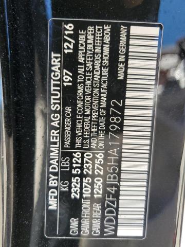 2017 MERCEDES-BENZ E 300 WDDZF4JB5HA179872