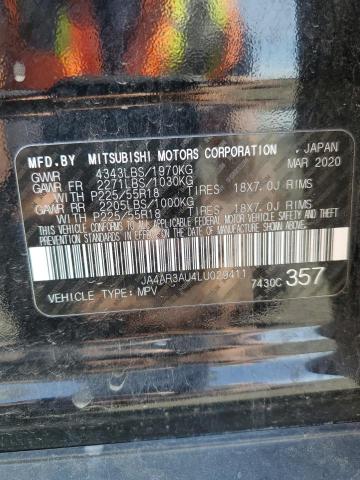 2020 MITSUBISHI OUTLANDER JA4AR3AU4LU029411