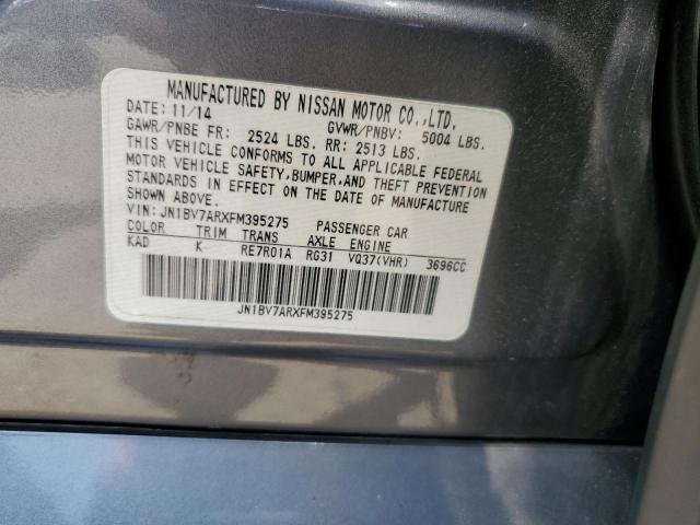 2015 INFINITI Q50 BASE JN1BV7ARXFM395275