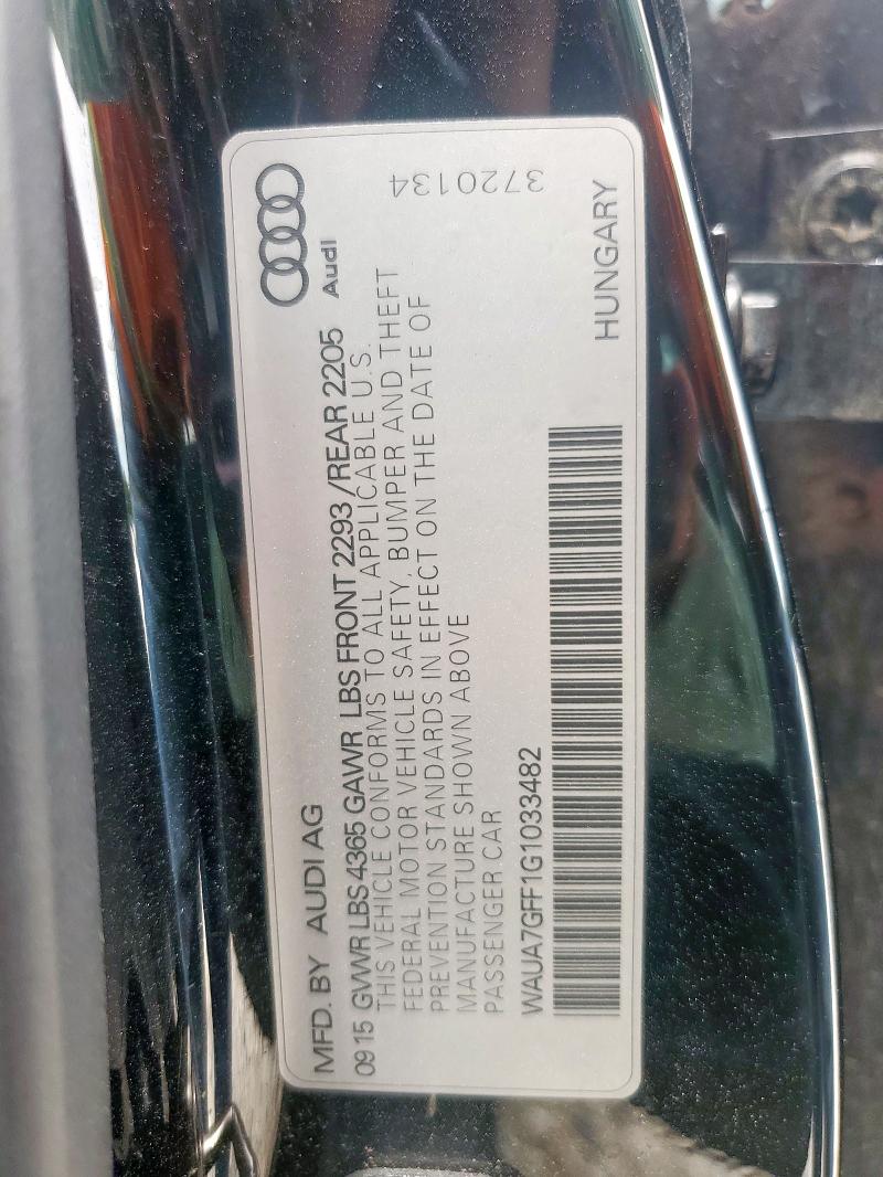 2016 AUDI A3 PREMIUM - WAUA7GFF1G1033482