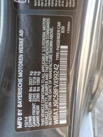 2015 BMW M235XI WBA1J9C58FVX99242