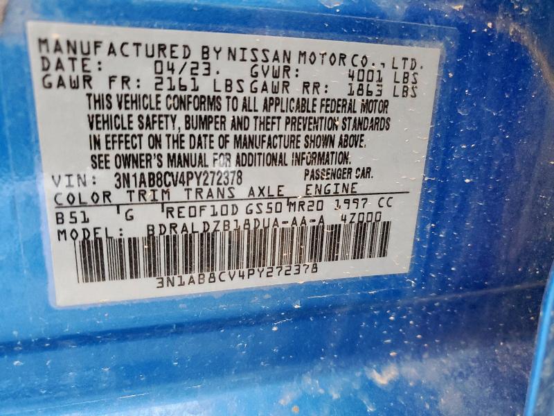 2023 NISSAN SENTRA SV 3N1AB8CV4PY272378