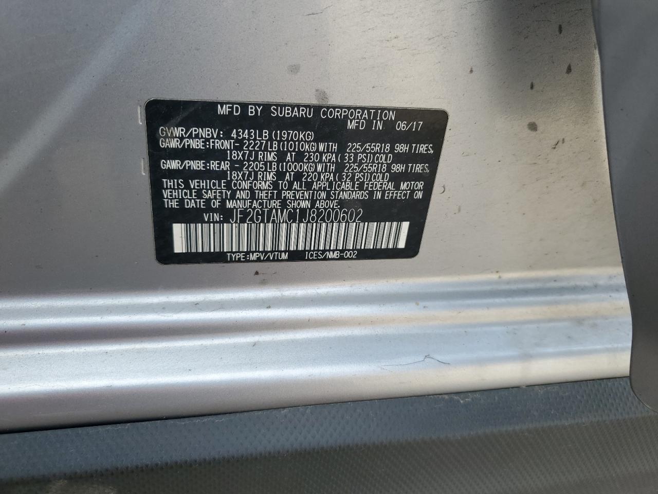 SUBARU CROSSTREK LIMITED