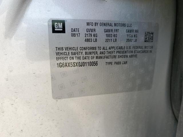 2018 CADILLAC CTS LUXURY 1G6AX5SX0J0110056