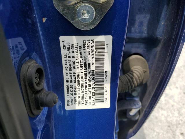 2018 HONDA CIVIC LX 19XFC2F55JE029048