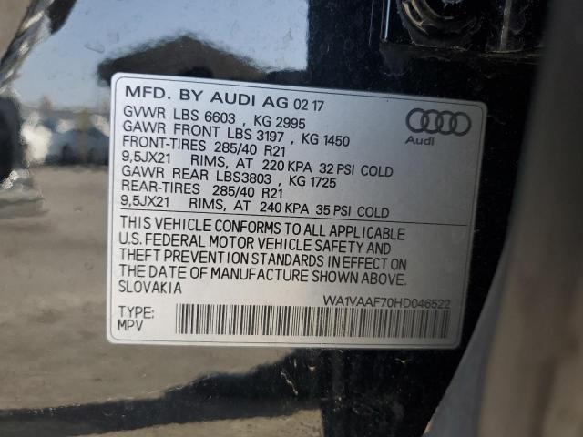 2017 AUDI Q7 PRESTIG - WA1VAAF70HD046522