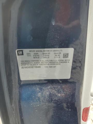 2012 CHEVROLET IMPALA LTZ - 2G1WC5E33C1180495