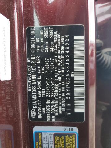 2018 KIA SORENTO LX - 5XYPGDA38JG349204