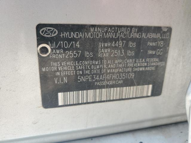 2015 HYUNDAI SONATA SPO 5NPE34AF4FH035109