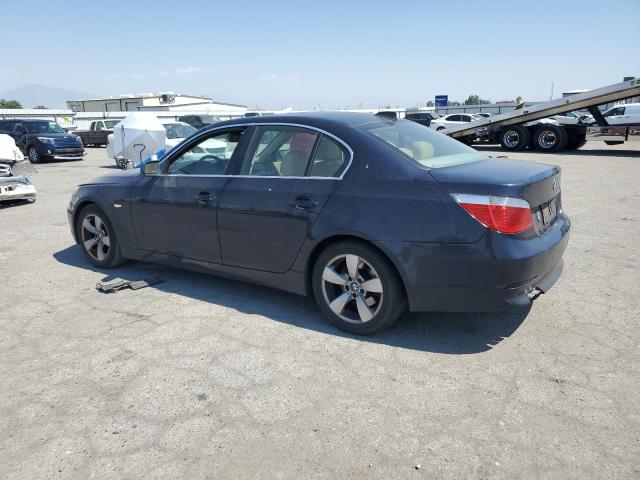 BMW 5 SERIES 2007 black  gas WBANE535X7B992641 photo #3
