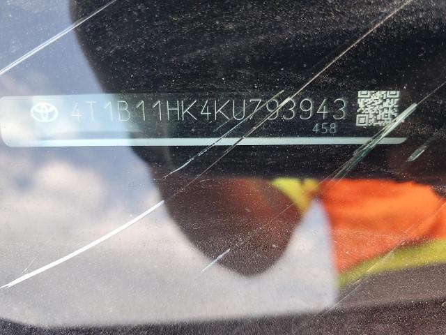 2019 TOYOTA CAMRY L - 4T1B11HK4KU793943