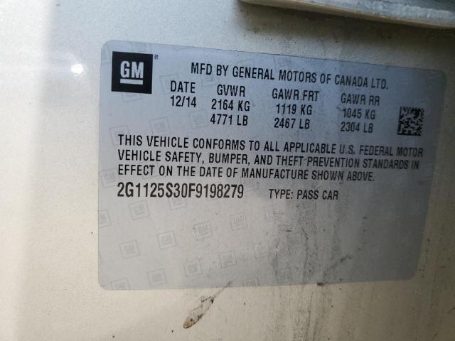 2015 CHEVROLET IMPALA LT - 2G1125S30F9198279