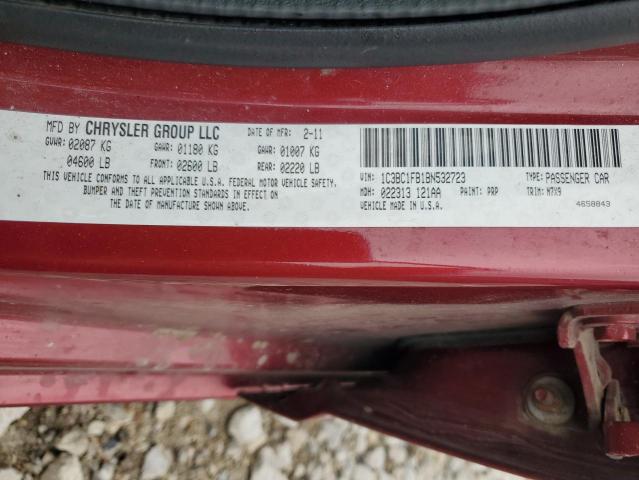 2011 CHRYSLER 200 TOURIN - 1C3BC1FB1BN532723