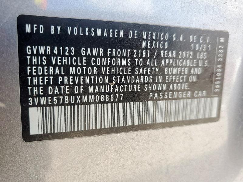 2021 VOLKSWAGEN JETTA SEL 3VWE57BUXMM088877