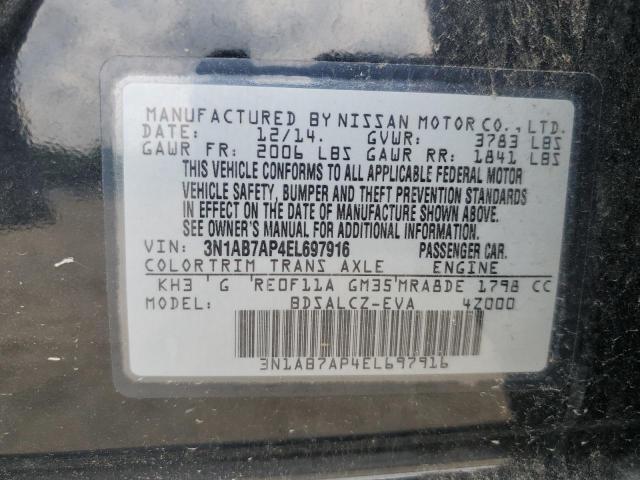 2014 NISSAN SENTRA S - 3N1AB7AP4EL697916
