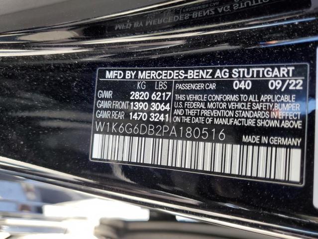 2023 MERCEDES-BENZ S 500 4MAT W1K6G6DB2PA180516