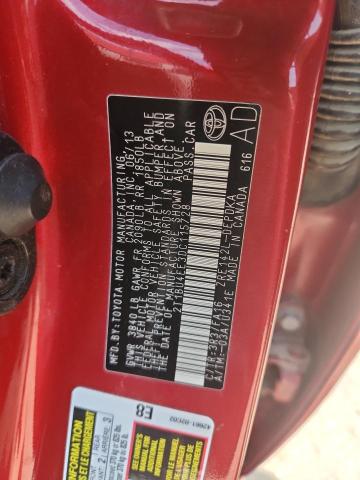 2013 TOYOTA COROLLA BA - 2T1BU4EE3DC115728