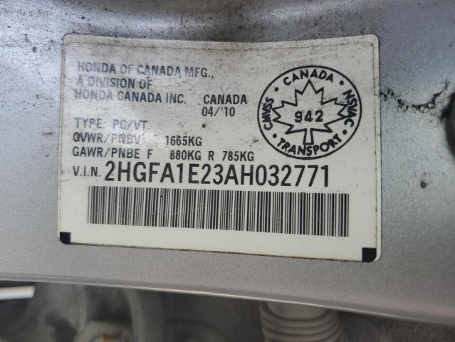 2010 HONDA CIVIC DX - 2HGFA1E23AH032771