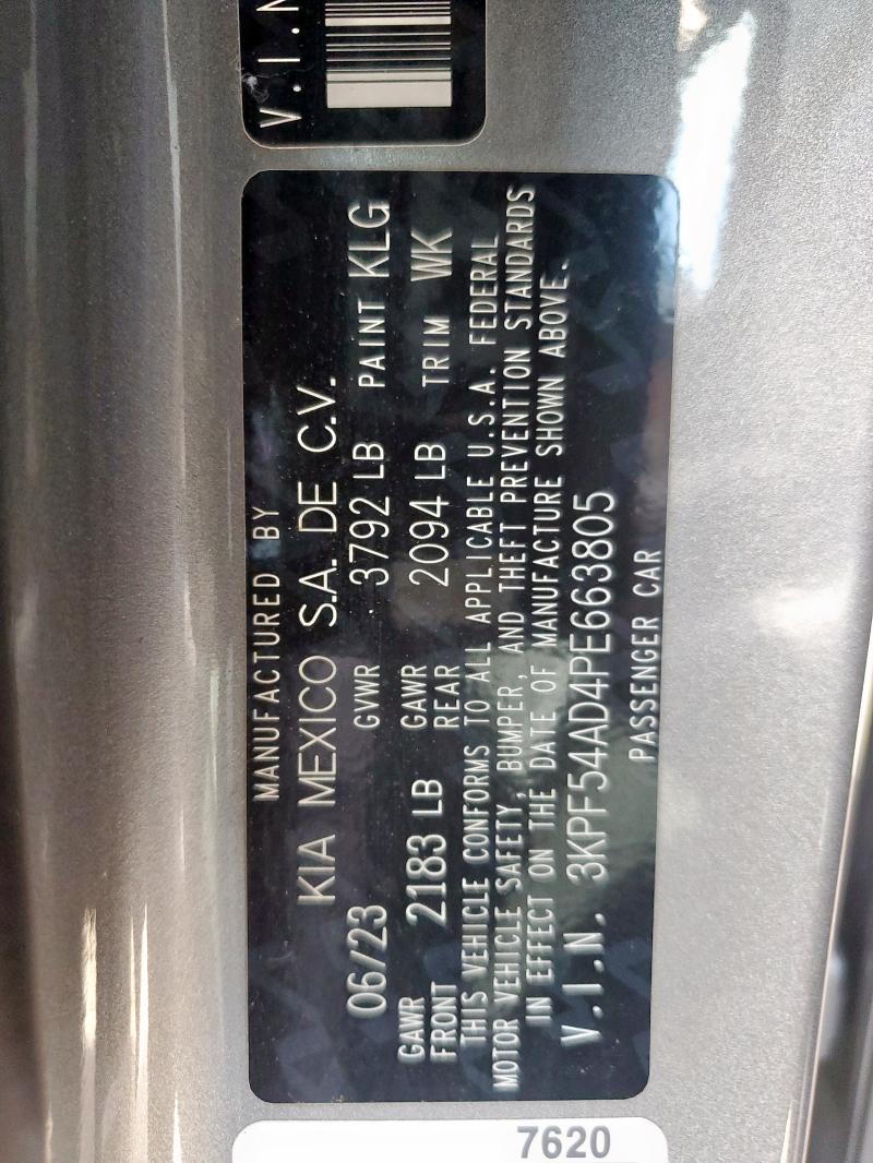2023 KIA FORTE GT L 3KPF54AD4PE663805