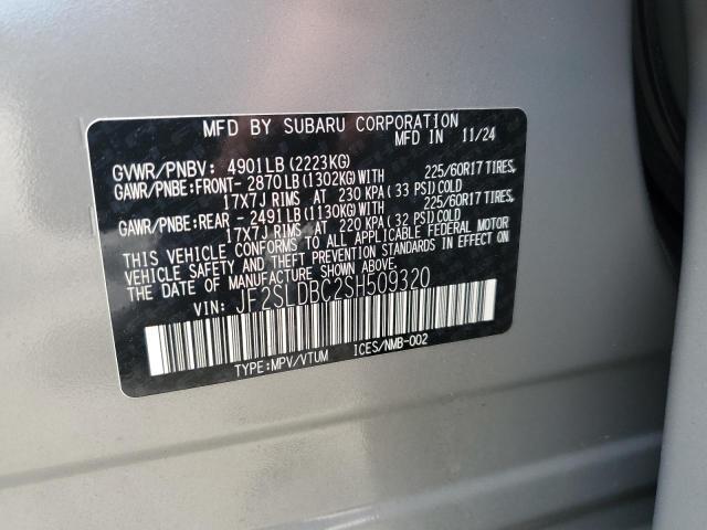 2025 SUBARU FORESTER P JF2SLDBC2SH509320