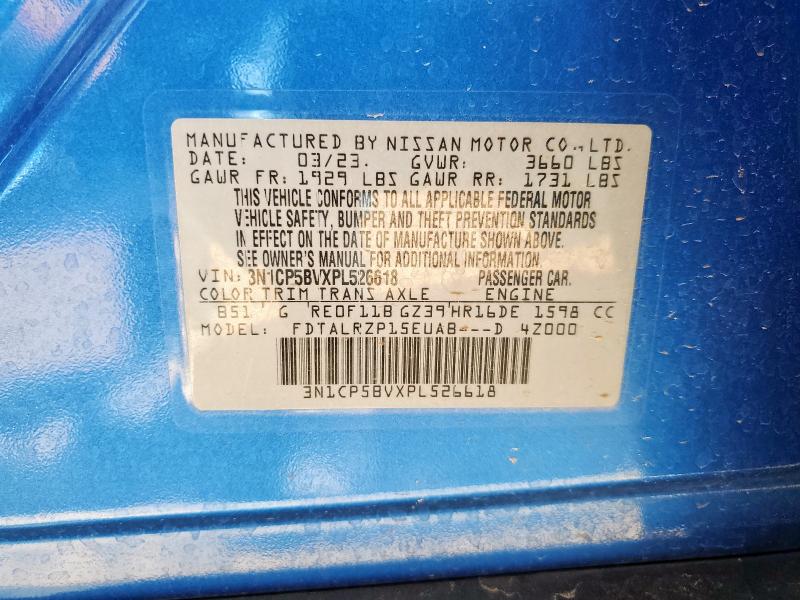 2023 NISSAN KICKS S 3N1CP5BVXPL526618