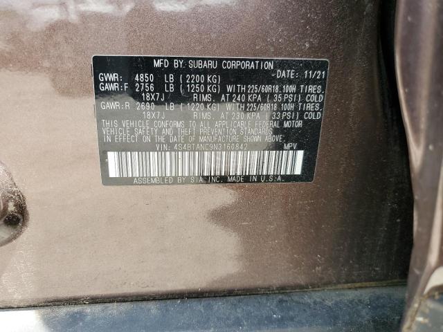 2022 SUBARU OUTBACK LI 4S4BTANC9N3160842