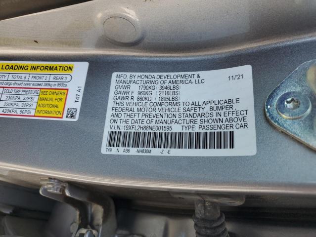 2022 HONDA CIVIC SPOR 19XFL2H88NE001595