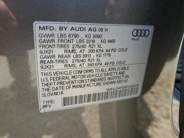 2015 AUDI Q7 PREMIUM - WA1LGAFE8FD006318