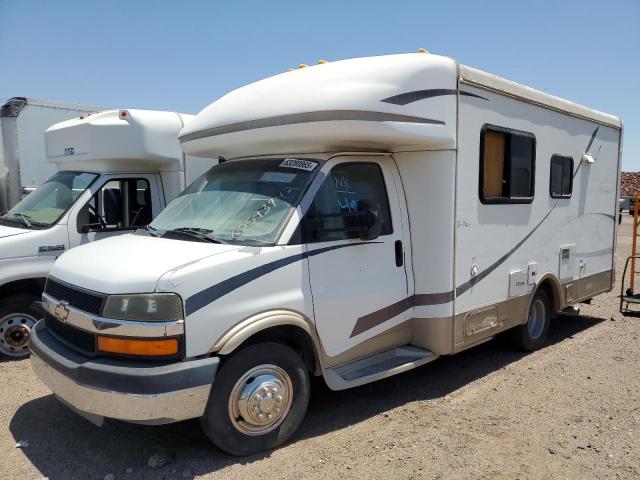 CHEVROLET EXPRESS G3 2003 white cutaway gas 1GBJG31U131148888 photo #3