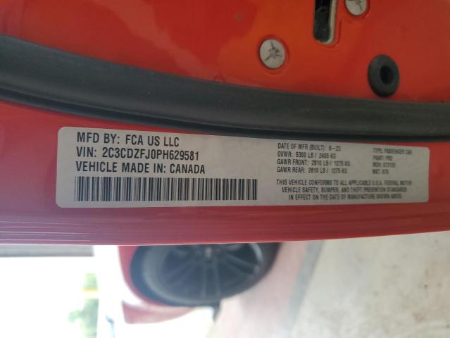 2023 DODGE CHALLENGER 2C3CDZFJ0PH629581