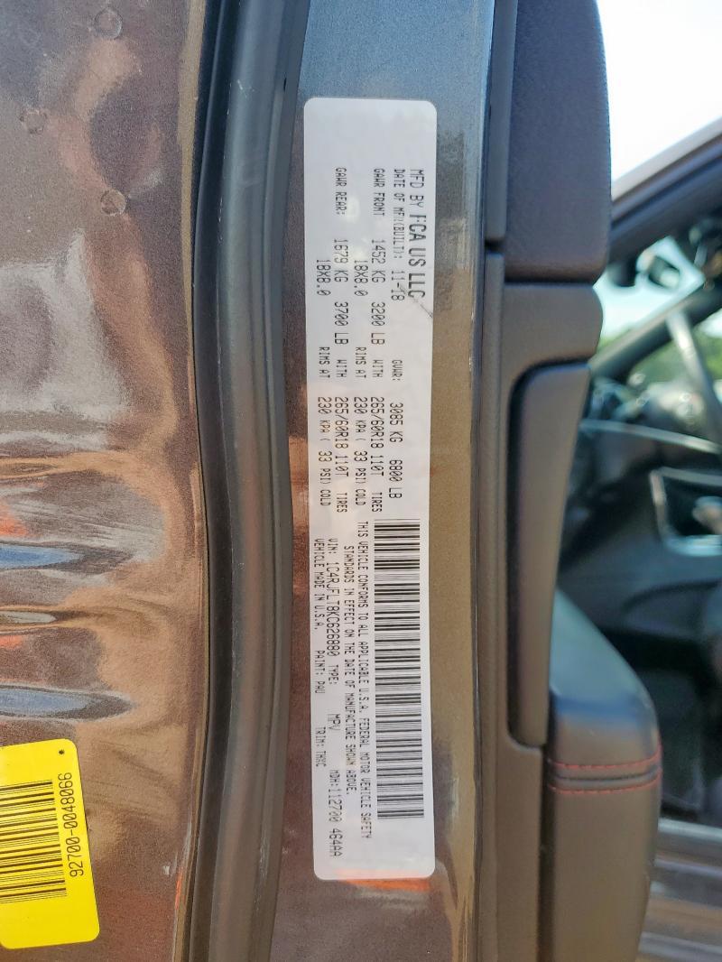 2019 JEEP GRAND CHER - 1C4RJFLT8KC626880