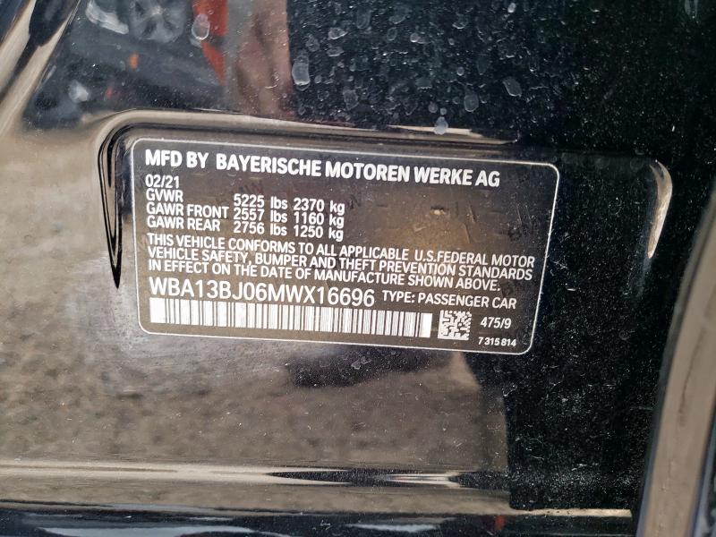 2021 BMW 530 XI WBA13BJ06MWX16696