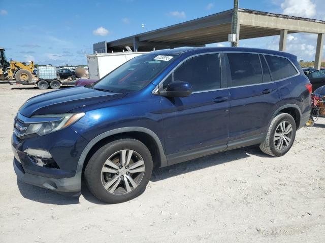 HONDA PILOT EXL 2016 blue  gas 5FNYF5H53GB012475 photo #1