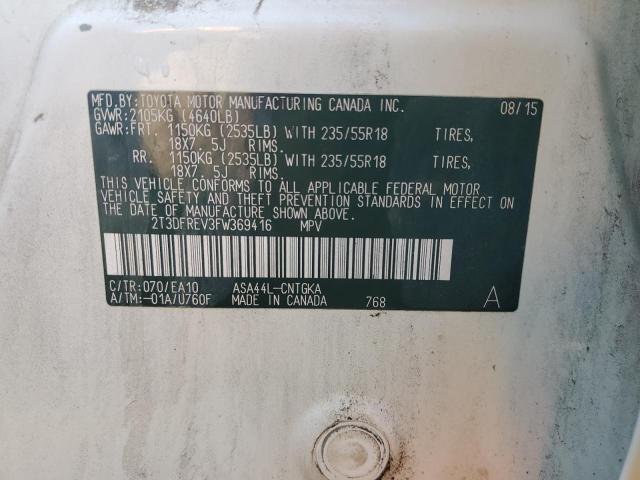 2015 TOYOTA RAV4 LIMIT - 2T3DFREV3FW369416