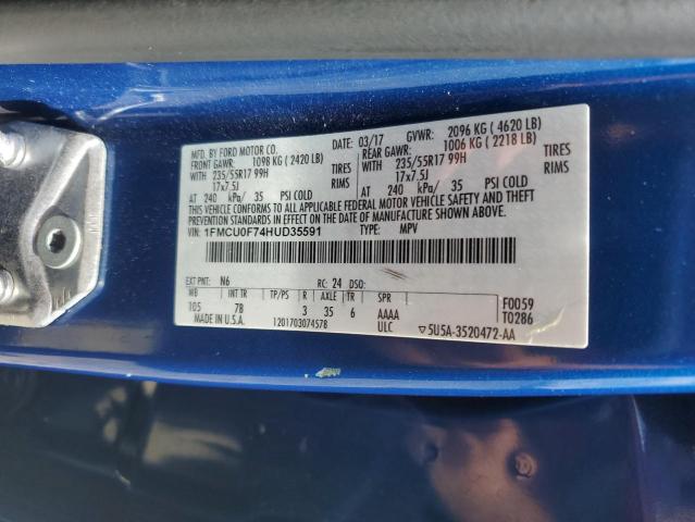 2017 FORD ESCAPE S - 1FMCU0F74HUD35591