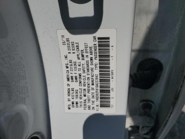 2016 HONDA ACCORD EXL 1HGCR2F81GA223942