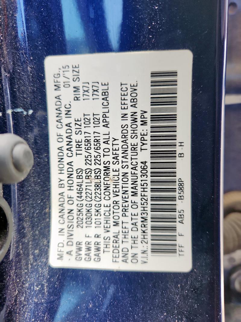 2015 HONDA CR-V EX 2HKRM3H52FH513064