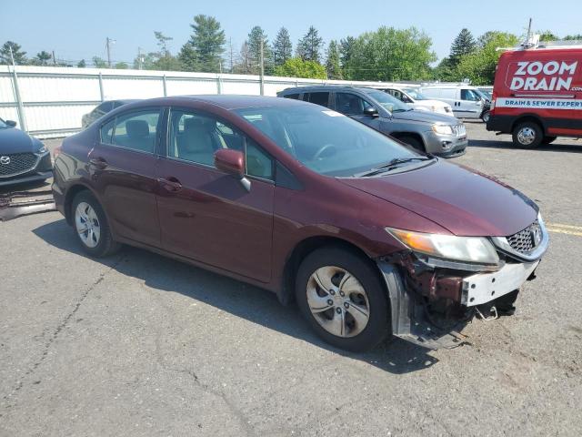 Vin: 19xfb2f52fe221313, lot: 58765195, honda civic lx 20154
